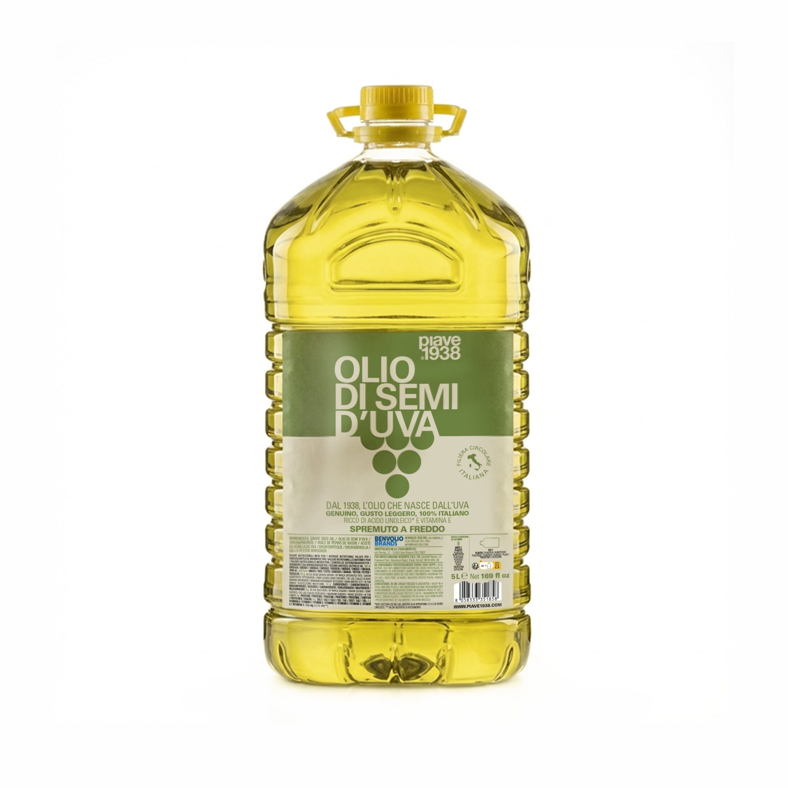 Benvolio.bio Olio Di Semi D&rsquo;uva Piave Benvolio: 100% Italiano, Naturale, Ricco Di Benefici