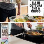 Olio di cocco Benvolio utilizzato sia in cottura in padella che a crudo su piatti pronti. Versatilità massima in cucina come sostituto sano di burro e altri oli.